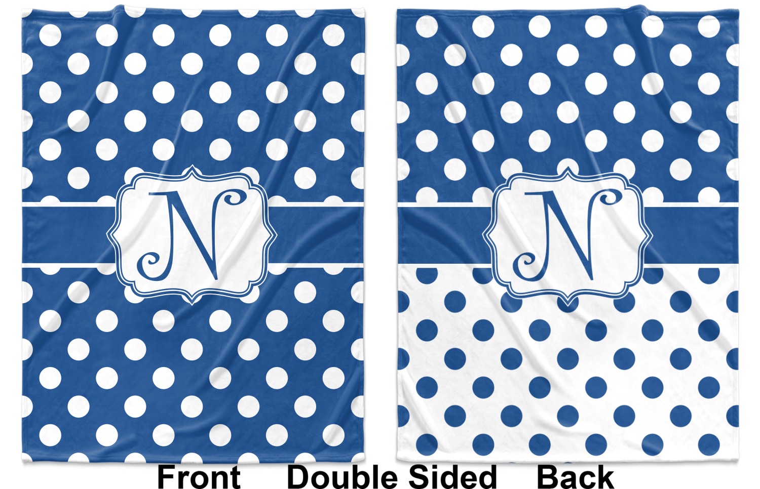 polka dot baby blanket