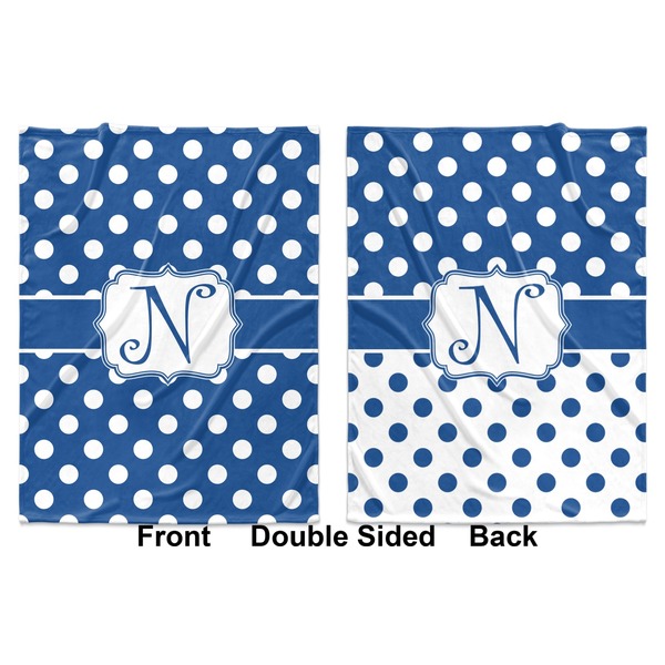 Polka Dots Baby Blanket (Double Sided - Printed Front and Back)