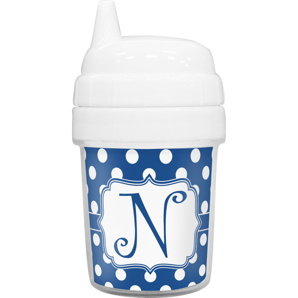Custom Polka Dots Baby Sippy Cup (Personalized)
