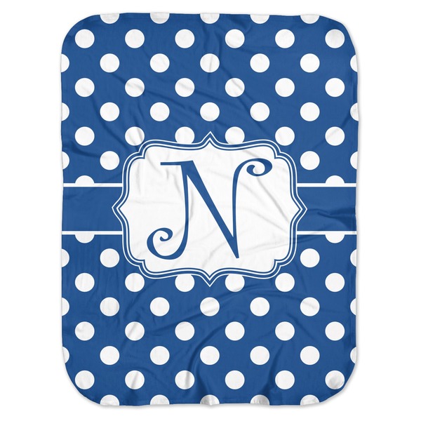 Custom Polka Dots Baby Swaddling Blanket (Personalized)
