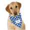 Polka Dots Dog Bandana Scarf w/ Initial