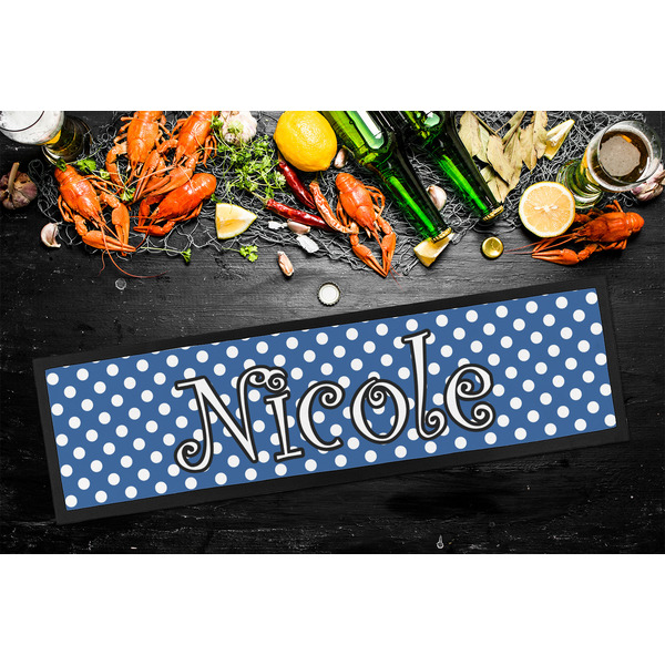 Polka Dots Bar Mat - Large - LIFESTYLE