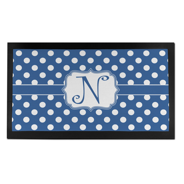 Custom Polka Dots Bar Mat - Small (Personalized)
