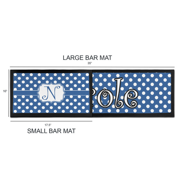 Polka Dots Bar Mats - Sizing Chart