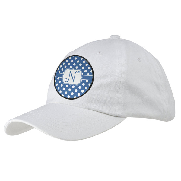 Custom Polka Dots Baseball Cap - White (Personalized)