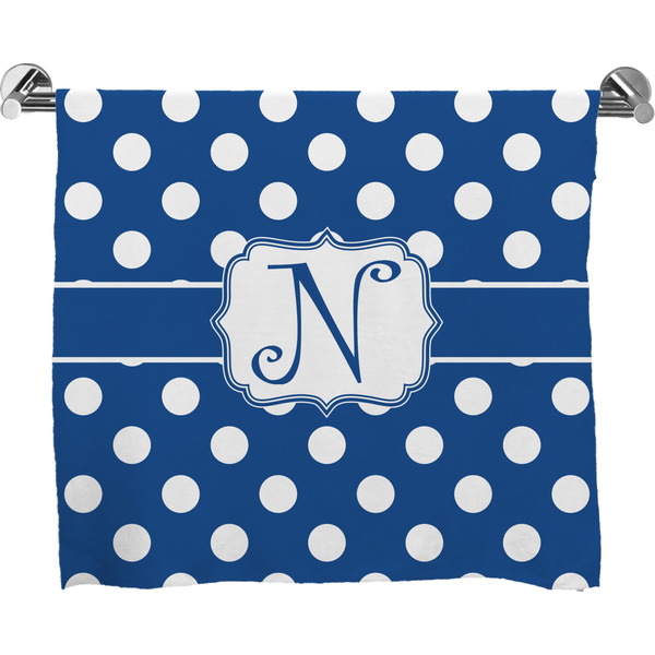 Custom Polka Dots Bath Towel (Personalized)