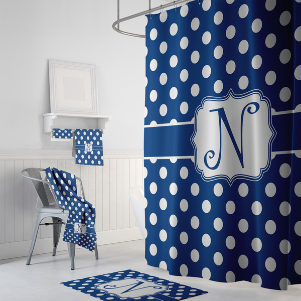 Polka Dots Bath Towel Sets - 3-piece - In Context
