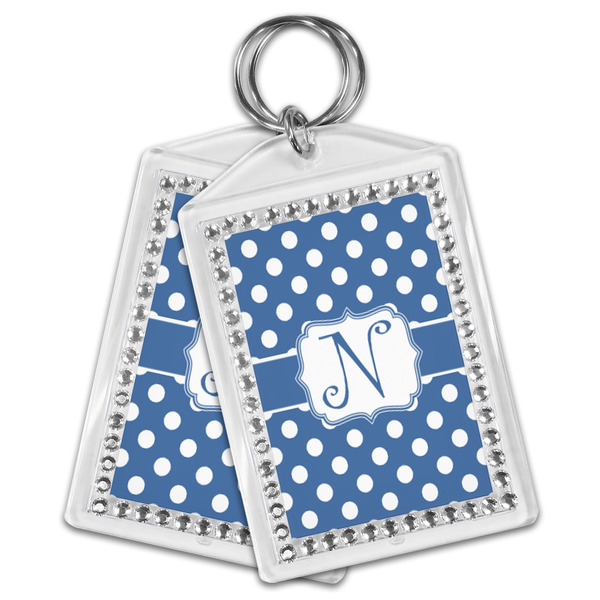 Polka Dots Bling Keychain - MAIN