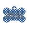 Polka Dots Bone Shaped Dog ID Tag - Small (Personalized)