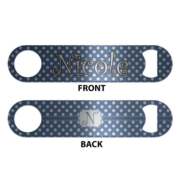 Polka Dots Bottle Opener - Front & Back