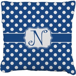 Polka Dots Faux-Linen Throw Pillow 26" (Personalized)