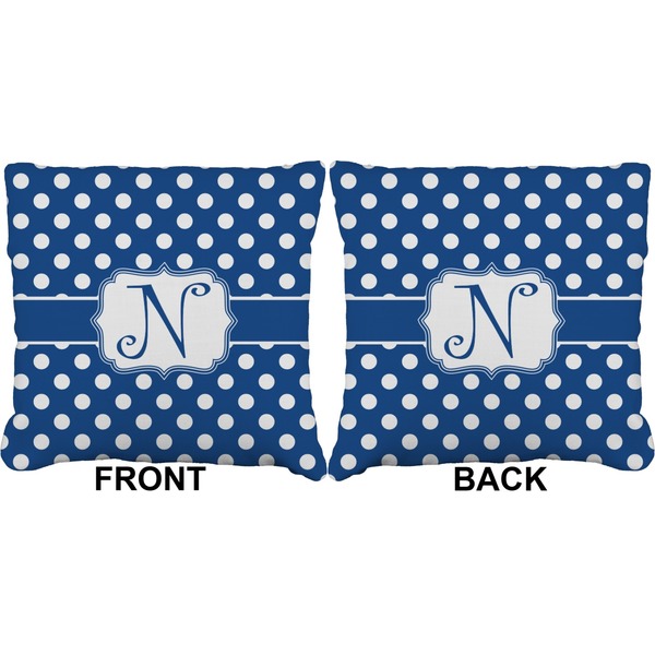 Polka Dots Burlap Pillow Approval