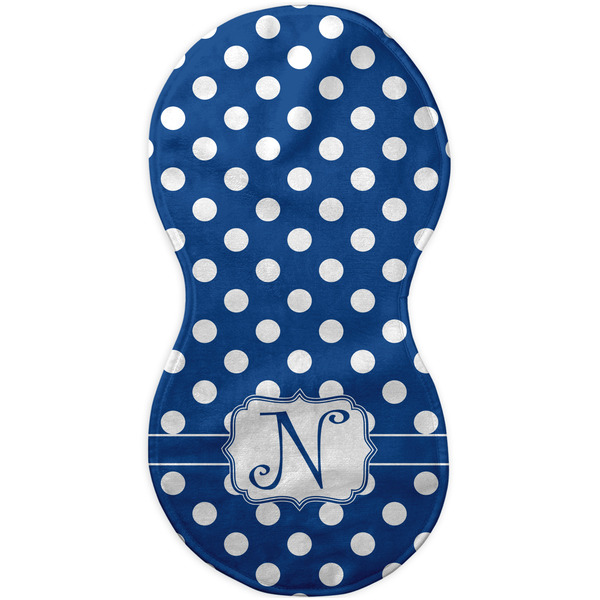Polka Dots Burp Peanut Shaped Flat