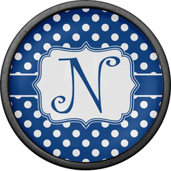 Polka Dots Cabinet Knob (Black) (Personalized)