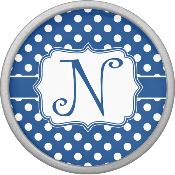 Polka Dots Cabinet Knob - Nickel - Front