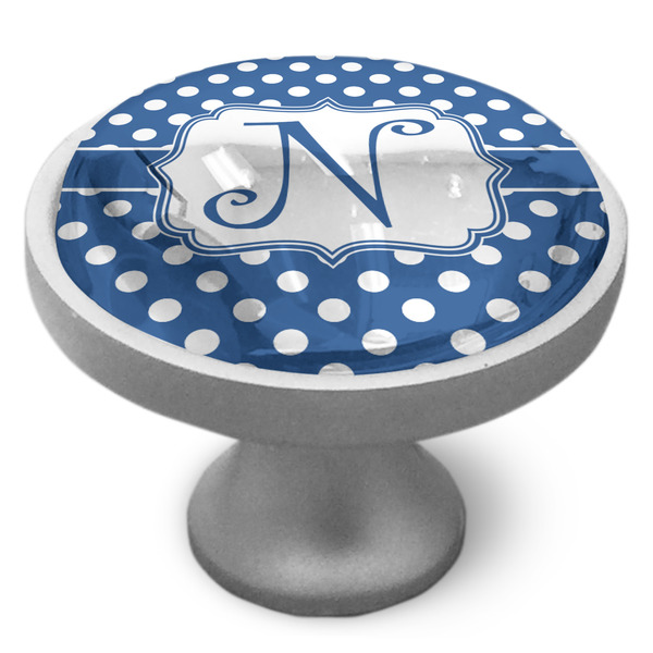 Polka Dots Cabinet Knob - Nickel - Side