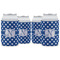 Polka Dots Can Cooler (12 oz) - Set of 4 w/ Initial