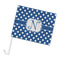 Polka Dots Car Flag - Large (Personalized)