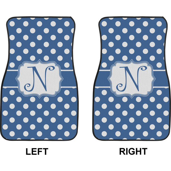 Polka Dots Car Mat Front - Approval