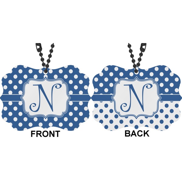 Polka Dots Car Ornament (Approval)