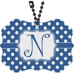 Polka Dots Rear View Mirror Charm (Personalized)