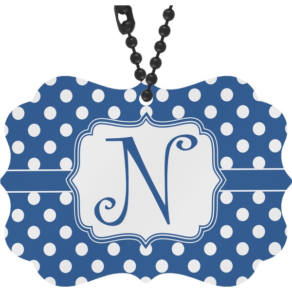 Custom Polka Dots Rear View Mirror Decor (Personalized)