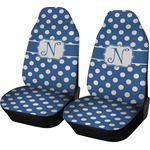 Polka Dots Car Seat Covers (Set of Two) (Personalized)