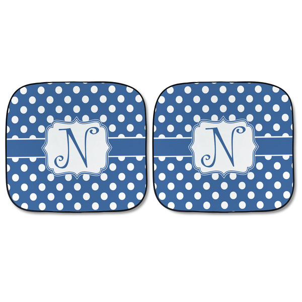 Polka Dots Car Sun Shades - FRONT