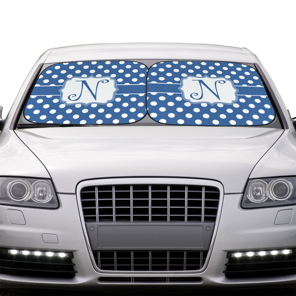 Polka Dots Car Sun Shades - IN CONTEXT