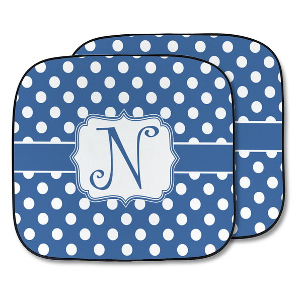 Custom Polka Dots Car Sun Shade - Two Piece (Personalized)