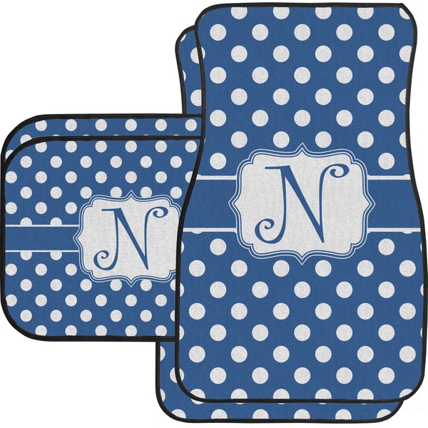 Polka Dots Custom Car Floor Mats (Back Seat)