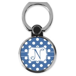 Polka Dots Cell Phone Ring Stand & Holder (Personalized)