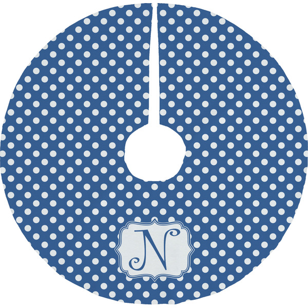 Custom Polka Dots Tree Skirt (Personalized)