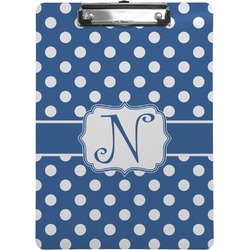 Polka Dots Clipboard (Letter Size) (Personalized)
