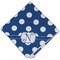 Polka Dots Cloth Napkins - Personalized Dinner (Folded Four Corners)