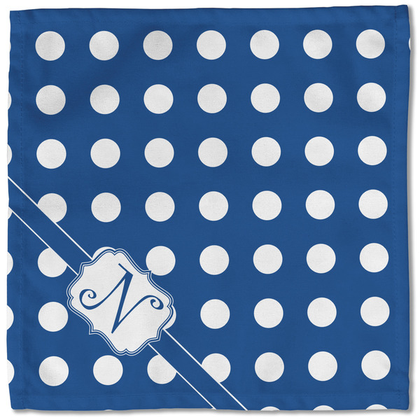 Polka Dots Cloth Napkins - Personalized Lunch (Single Full Open)