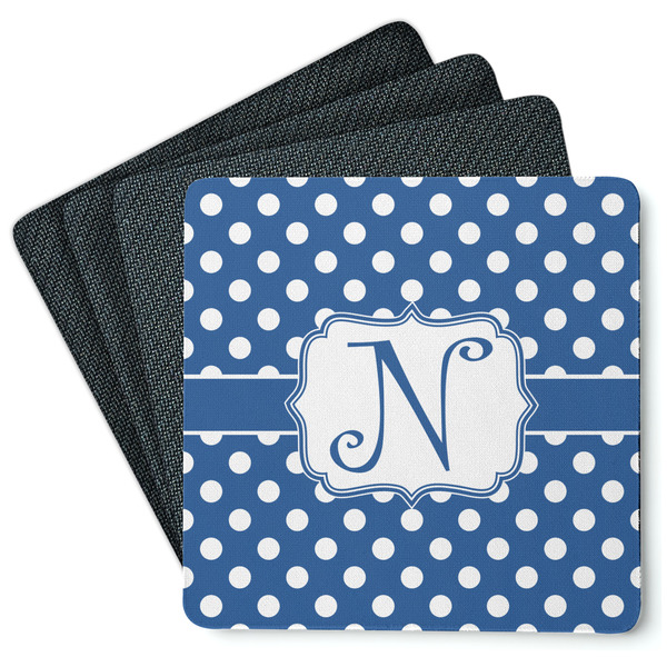 Polka Dots Coaster Rubber Back - Main