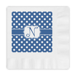 Polka Dots Embossed Decorative Napkins (Personalized)