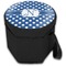 Polka Dots Collapsible Personalized Cooler & Seat (Closed)