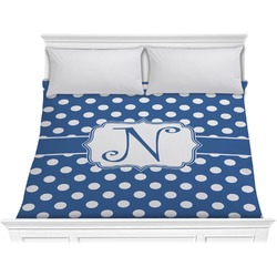 Polka Dots Comforter - King (Personalized)