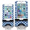 Polka Dots Compare Phone Stand Sizes - with iPhones