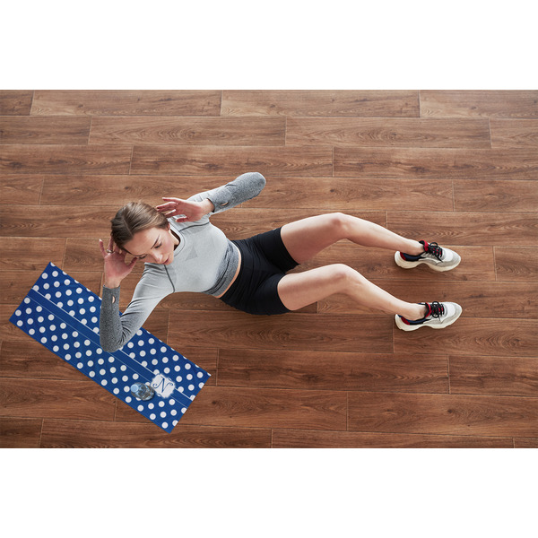 Polka Dots Cooling Towel- Lifestyle