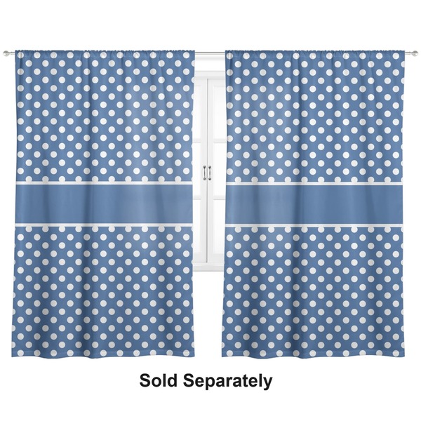 Custom Polka Dots Curtain Panel - Custom Size