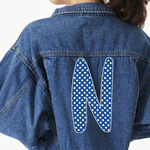 Polka Dots Twill Iron On Patch - Custom Shape - 3XL (Personalized)
