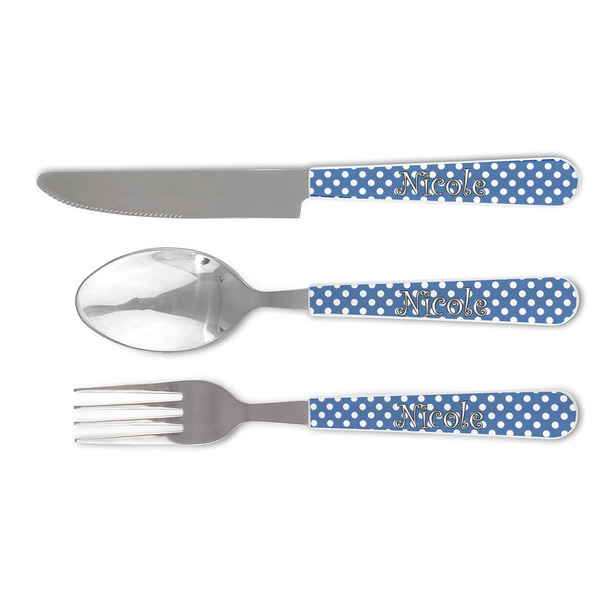Custom Polka Dots Cutlery Set (Personalized)