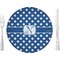 Polka Dots Glass Lunch / Dinner Plate 10" (Personalized)