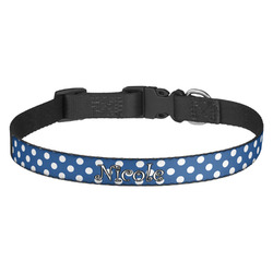 Polka Dots Dog Collar - Medium (Personalized)