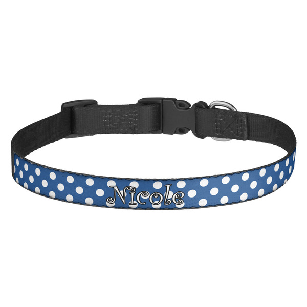 Custom Polka Dots Dog Collar - Medium (Personalized)