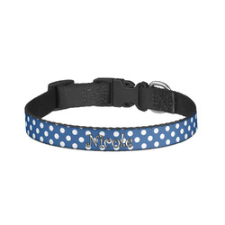 Polka Dots Dog Collar - Small (Personalized)