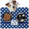 Polka Dots Dog Food Mat - Medium LIFESTYLE